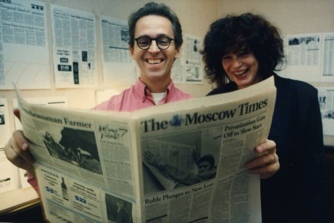 Москва таймс. American or English freelance journalist in Moscow.